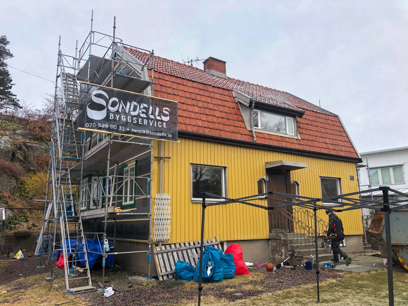 Före vi påbörjade renoveringen av detta hus.