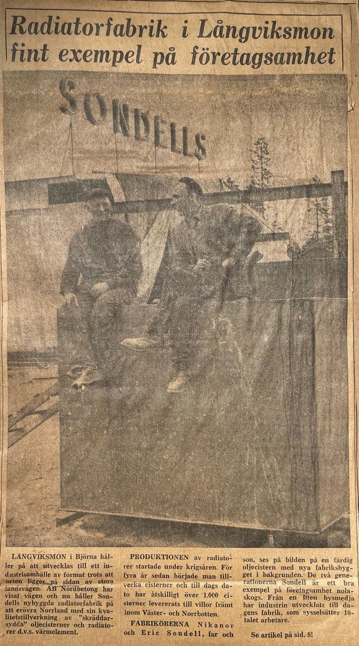 Första och andra generationen Sondell